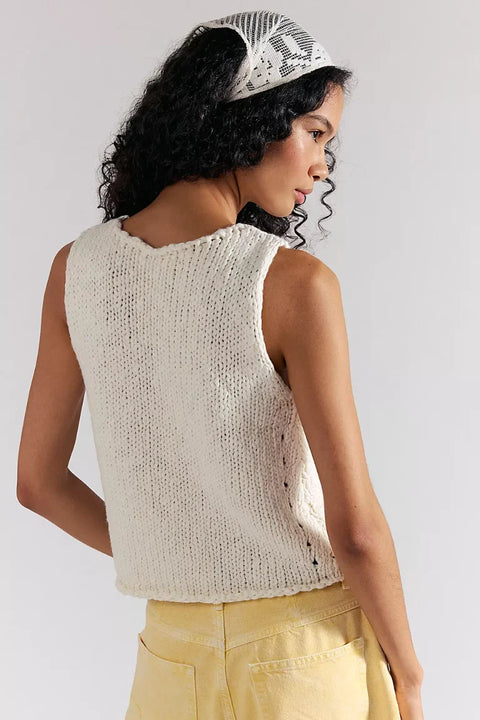 Free People Opal Tank In Whisper White