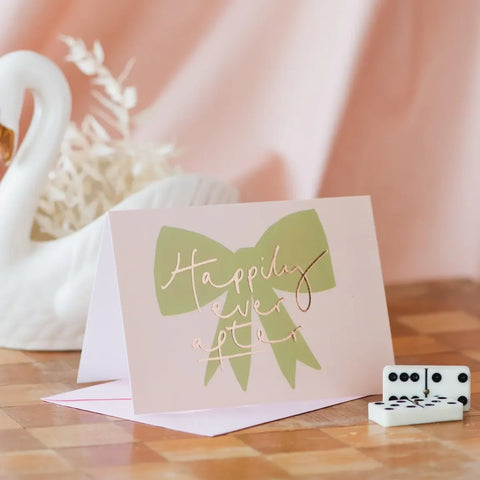 Oh Squirrel OSF12 Happily Ever After' Rose Gold Foil Bow