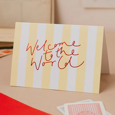 Oh Squirrel OSF95 Welcome to the World' Yellow Stripe Red Foil
