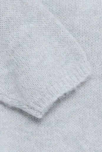 B Young Otia Jumper In Light Grey Melange