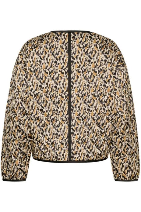 Saint Tropez Ozette Jacket In Tannin Blurry Animal