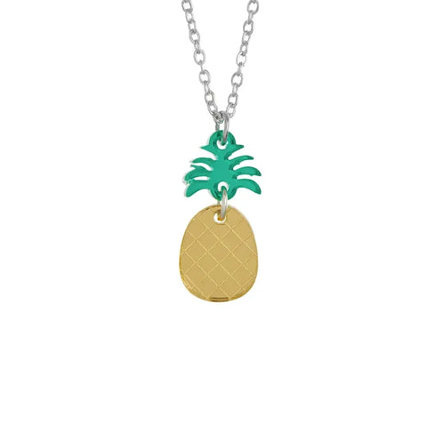 Little Moose PARNK PIN Pineapple Charm Necklace