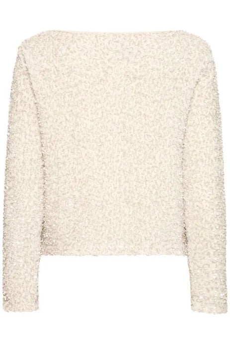 B Young Pary Blouse In Oatmeal