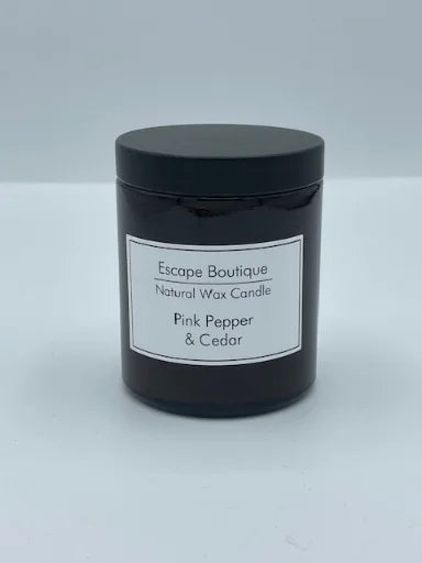 Pink Pepper & Cedar 120ml Brown Pot Natural Vegetable Wax Candle