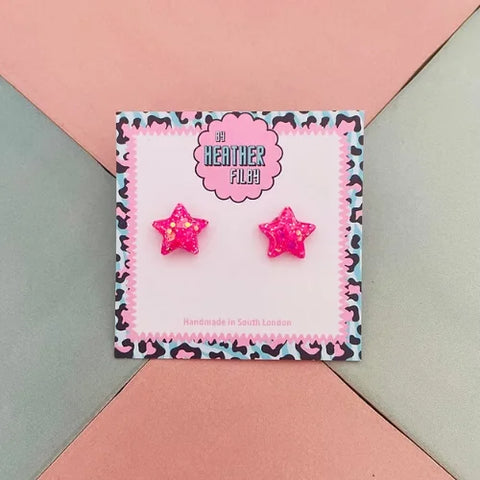Heather Filby Pink Star Stud