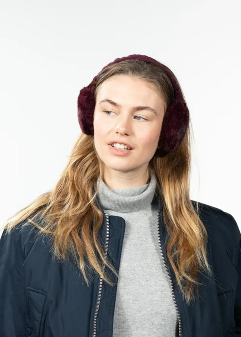 Barts Plush Earmuffs Aubergine
