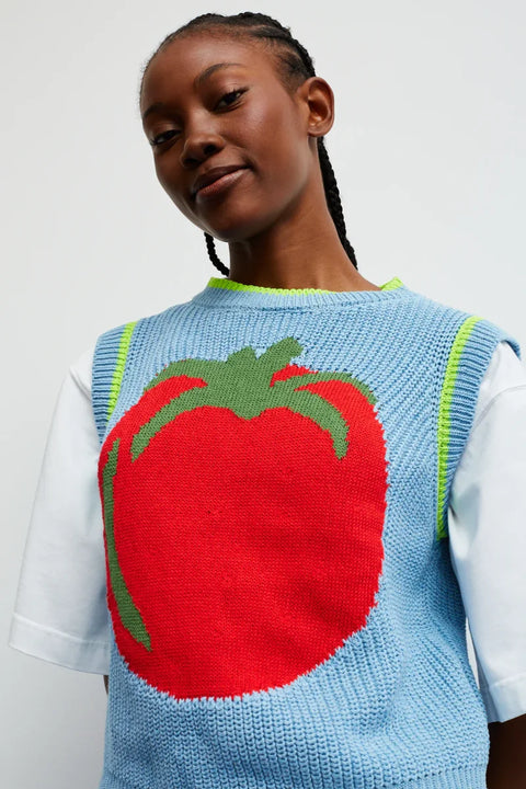 Dr Bloom Pomodoro Vest In Blue
