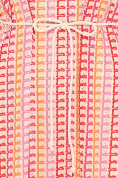 B Young Prisca Dress In Raspberry Rose Multi