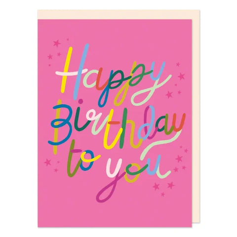 Raspberry Blossom LIJ10 Happy Birthday To You Pink
