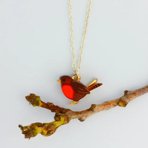 Little Moose BRDNK MIN RORobin Charm Necklace