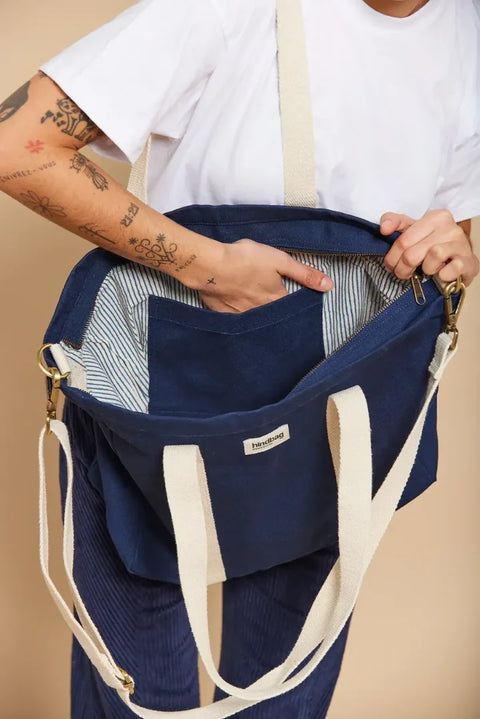 Hindbag Cesar Navy Tote Bag