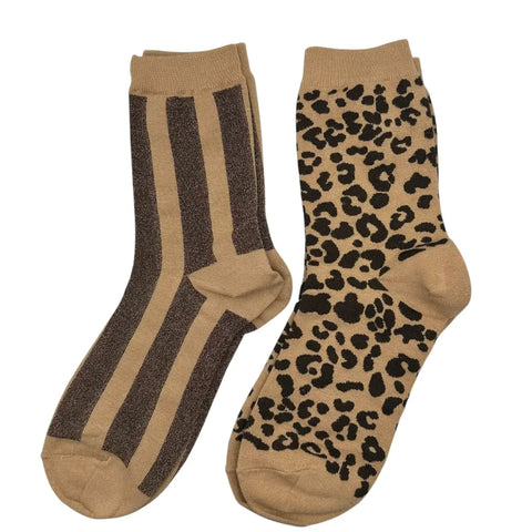 Sixton London Sand Leopard & Berlin Sock Box Duo