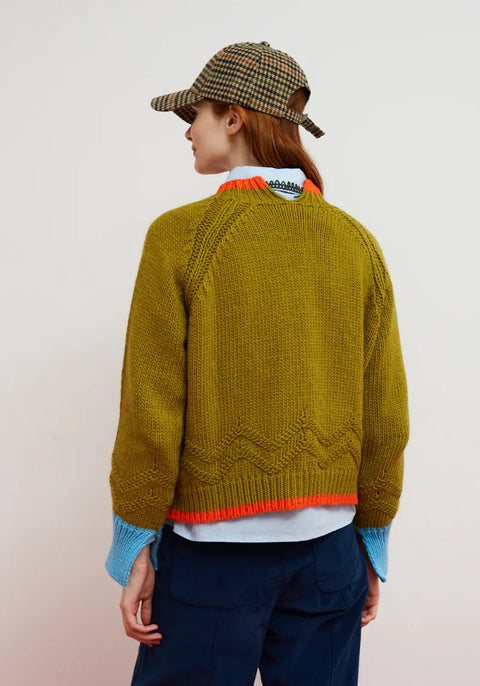 Dr Bloom Serpentine Sweater In Ochre