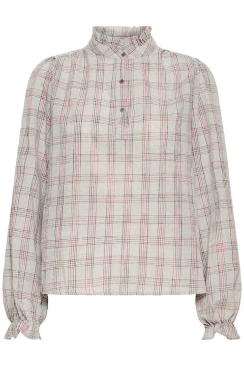 Pulz Shelly Blouse In Alloy