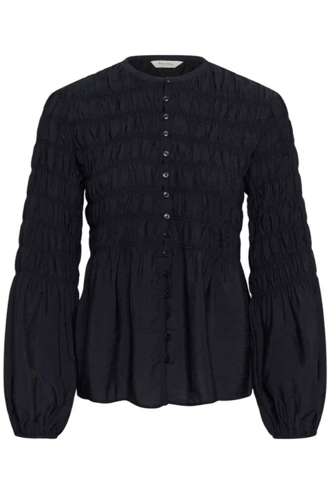 Part Two Siffe Shirt In Dark Navy Flower Spots
