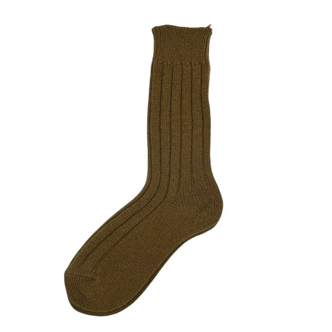 Sixton London Sofia Cashmere Blend Single Socks Khaki