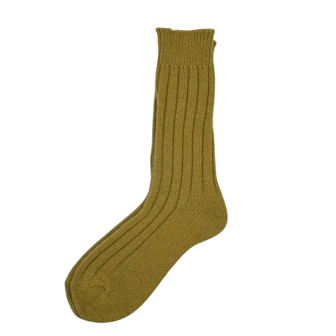 Sixton London Sofia Cashmere Blend Single Socks Olive