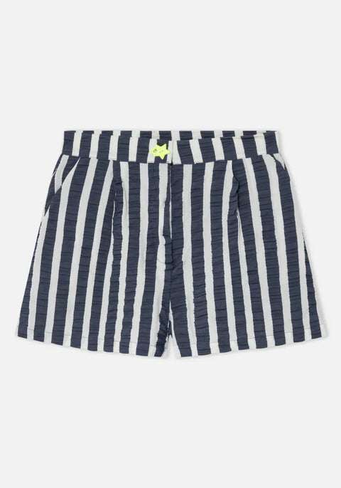 Dr Bloom Star Shorts In Blue Stripe
