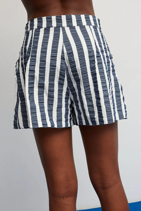 Dr Bloom Star Shorts In Blue Stripe