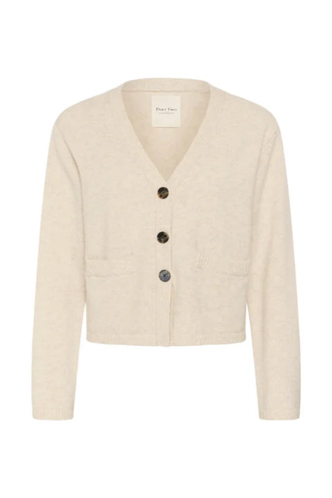 Part Two Sveva Cardigan In Oatmeal Melange