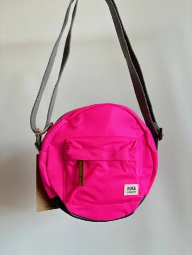 Roka London Paddington B Small Neon Pink Recycled Nylon PADDBSCBRNNPK