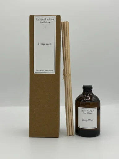 Sleepwell (lavender and bergamot)  100ml Brown Glass Reed Diffuser