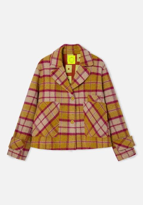 Dr Bloom Tile Jacket In Yellow