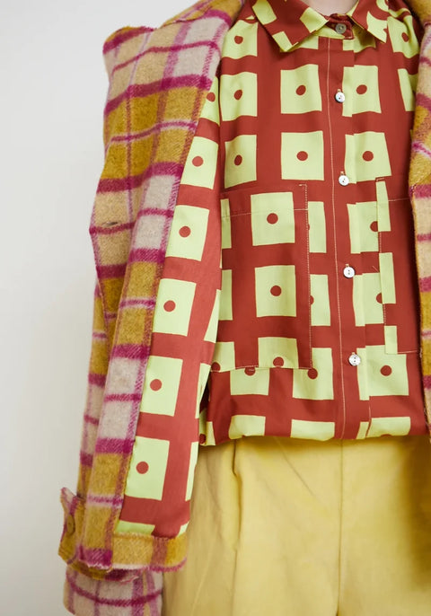 Dr Bloom Tile Jacket In Yellow