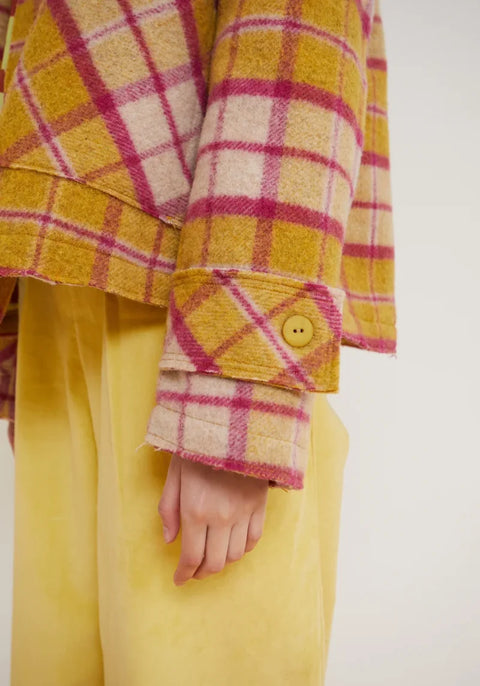 Dr Bloom Tile Jacket In Yellow