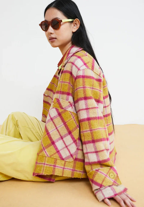 Dr Bloom Tile Jacket In Yellow