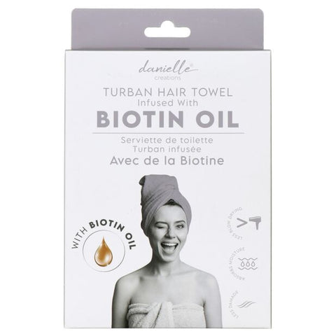 Danielle Creations DC0165BI Danielle Infused Hair Turban -Biotin Oil