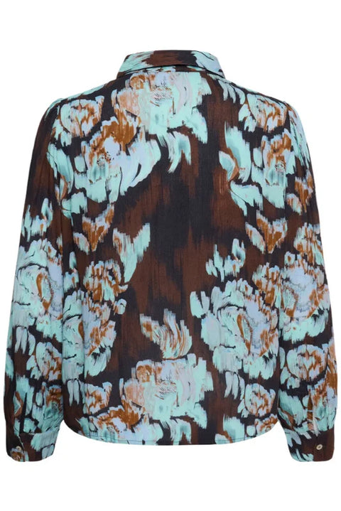 Saint Tropez Vega Shirt In Nightsky Shaded Flowers