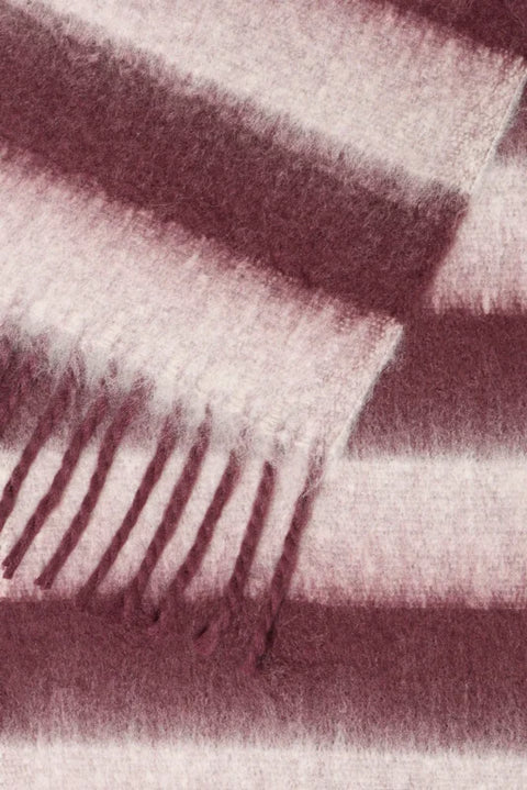 B Young Verochka Scarf In Fig/Birch Stripe