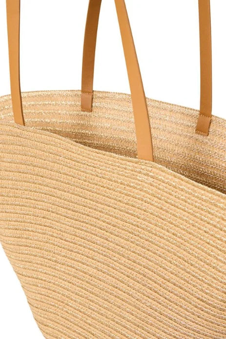 B Young Viesta Beach Bag In Natural Medium Straw