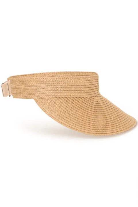B Young Viestas Sun Visor In Natural Medium Straw