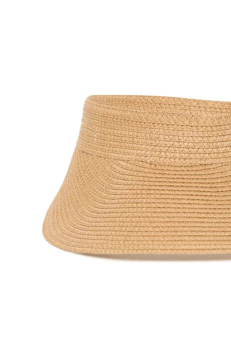 B Young Viestas Sun Visor In Natural Medium Straw