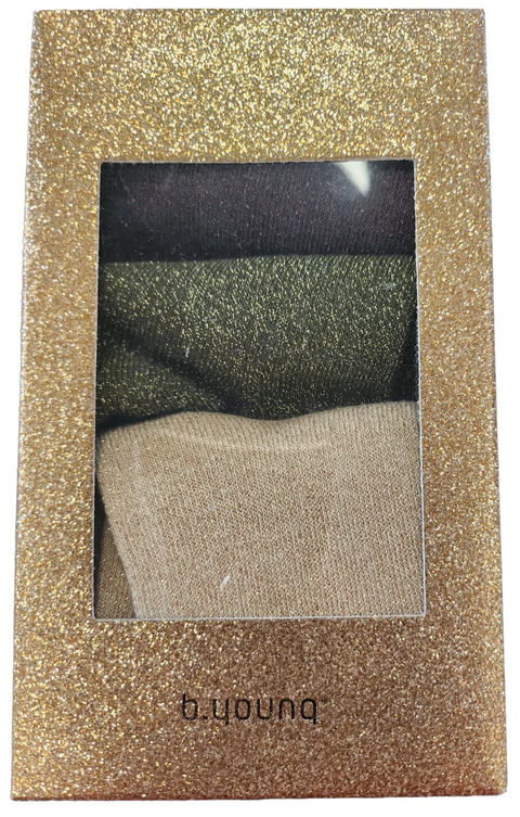 B Young Vilaine Sock Box 3 In Java, Olive, Hummus