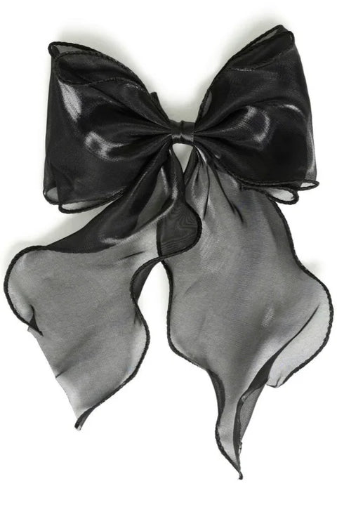 B Young Violetta Bow In True Black