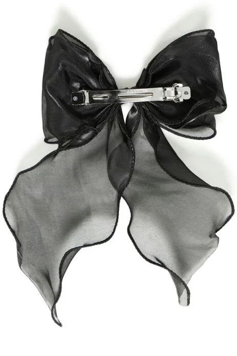 B Young Violetta Bow In True Black