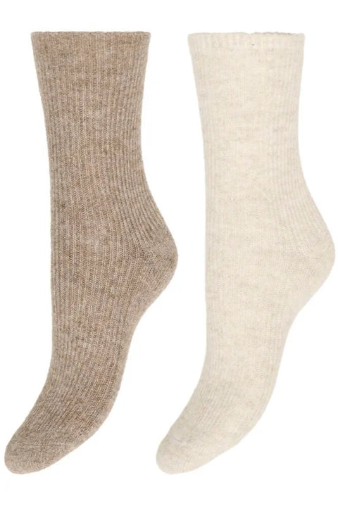B Young Visoxy 2 Pack Socks In Nature Colored 2 Pack