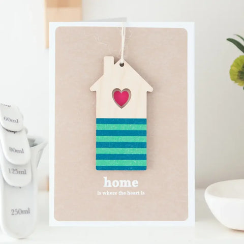 Daisycat Cards WK10 New Home Keepsake Card