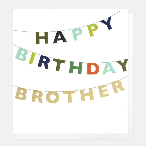 Caroline Gardner Cards WOL020 Happy Birthday Brother