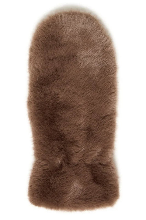 B Young Wolfie Mittens 2 In Walnut