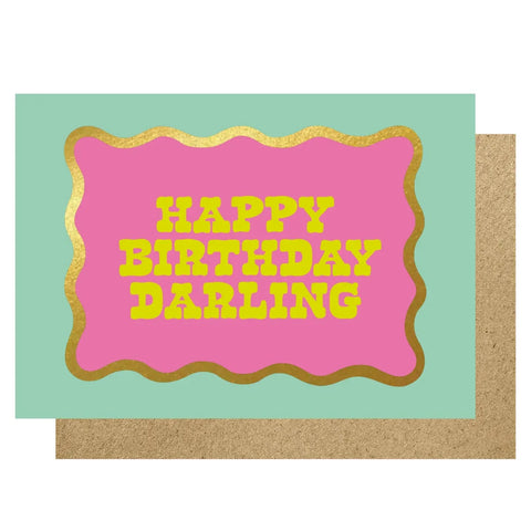 Lucky Ink WV 18 Happy Birthday Darling card