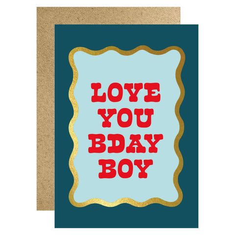 Lucky Ink WV 37 Love you bday boy card