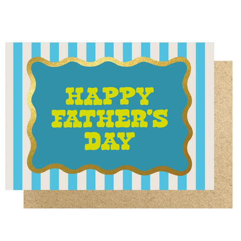 Lucky Ink WVFD 01 Happy Fathers Day Gold Border Foil Card