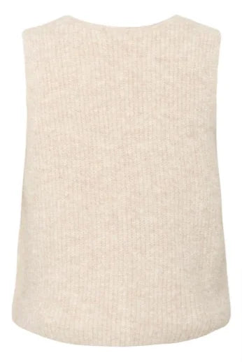 Saint Tropez Xenya Vest In Crystal Gray Melange