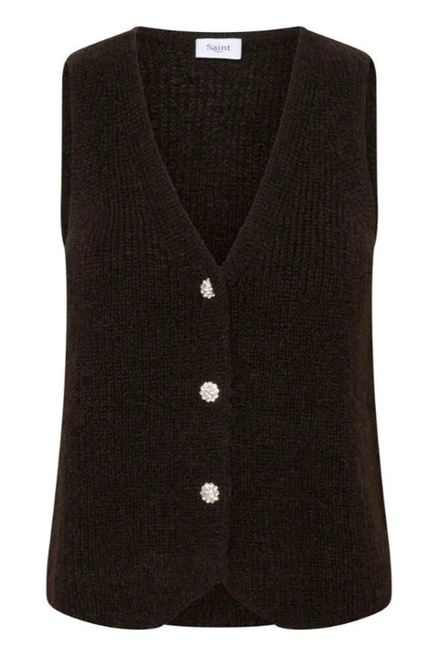 Saint Tropez Xenya Vest In Mulch