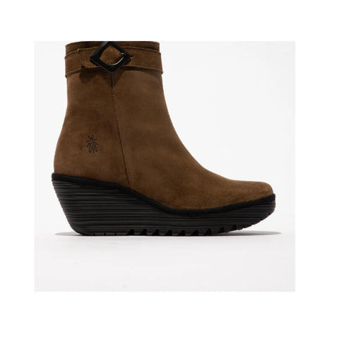 Fly London Yuji693 In Oil Suede Elephant