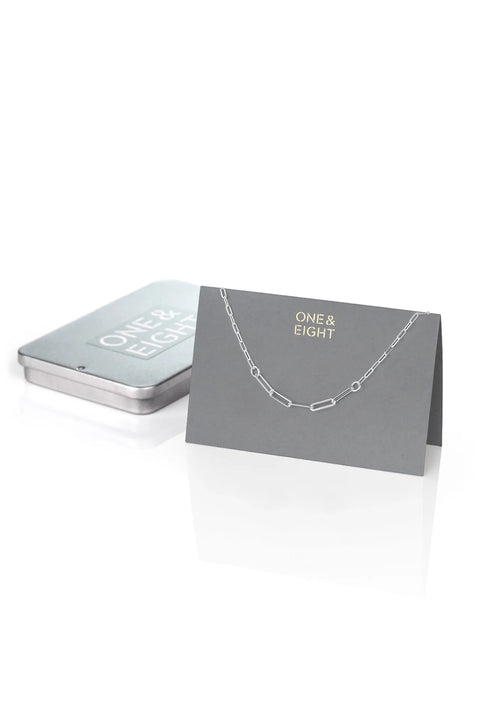 One & Eight 2263 Silver Paperclip Chain